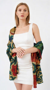 ANDREAS PREISS SILK LONG LADIES SCARF